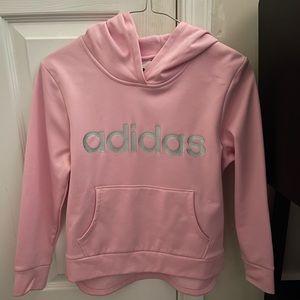 GIRLS ADIDAS PINK HOODIE